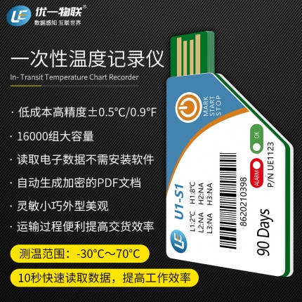 U1-S1 PDF一次性温度记录仪